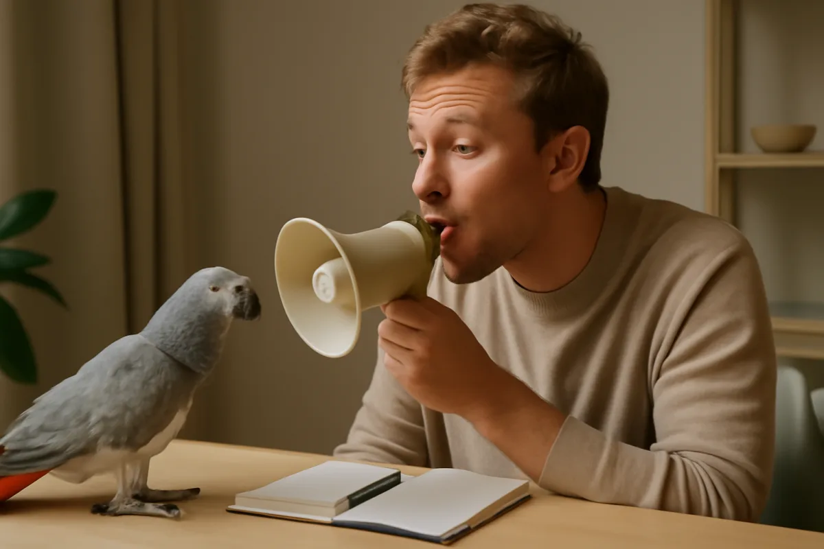 Pappagallo imita la voce umana: esercizi semplici per stimolare questa abilità