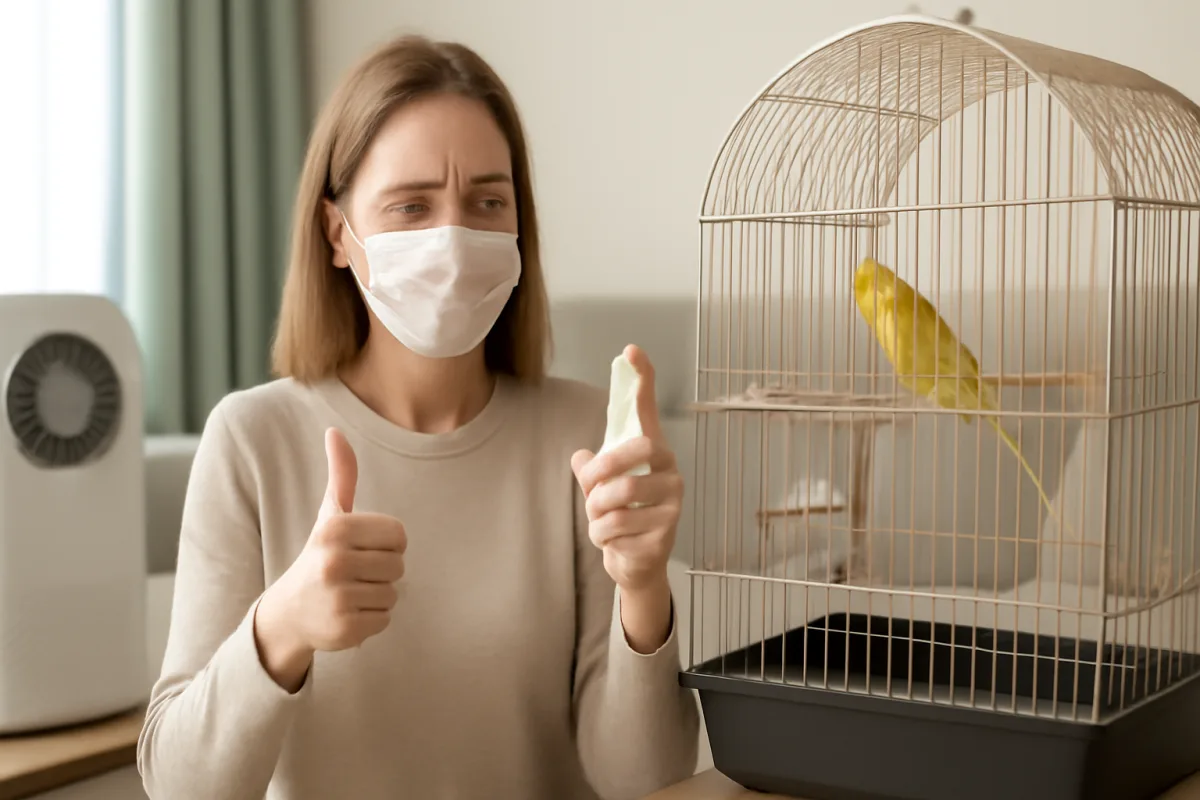 Trucchi per ridurre la polvere della voliera: respira aria più pulita in casa